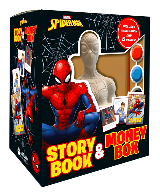 Marvel Spider-Man Story Book & Money Box