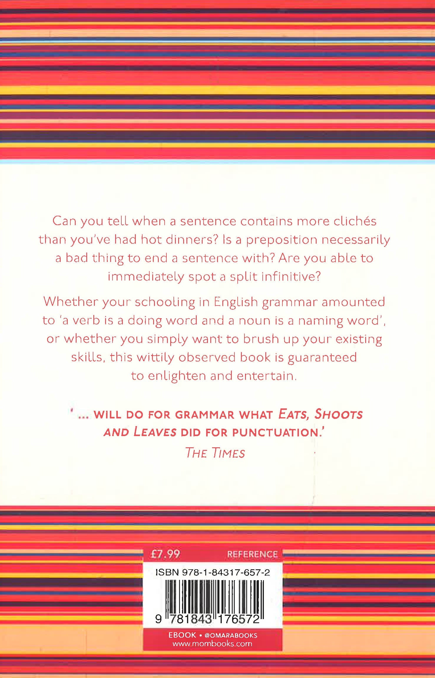 My Grammar And I (Or Should That Be 'Me'?) by Caroline Taggart – book cover