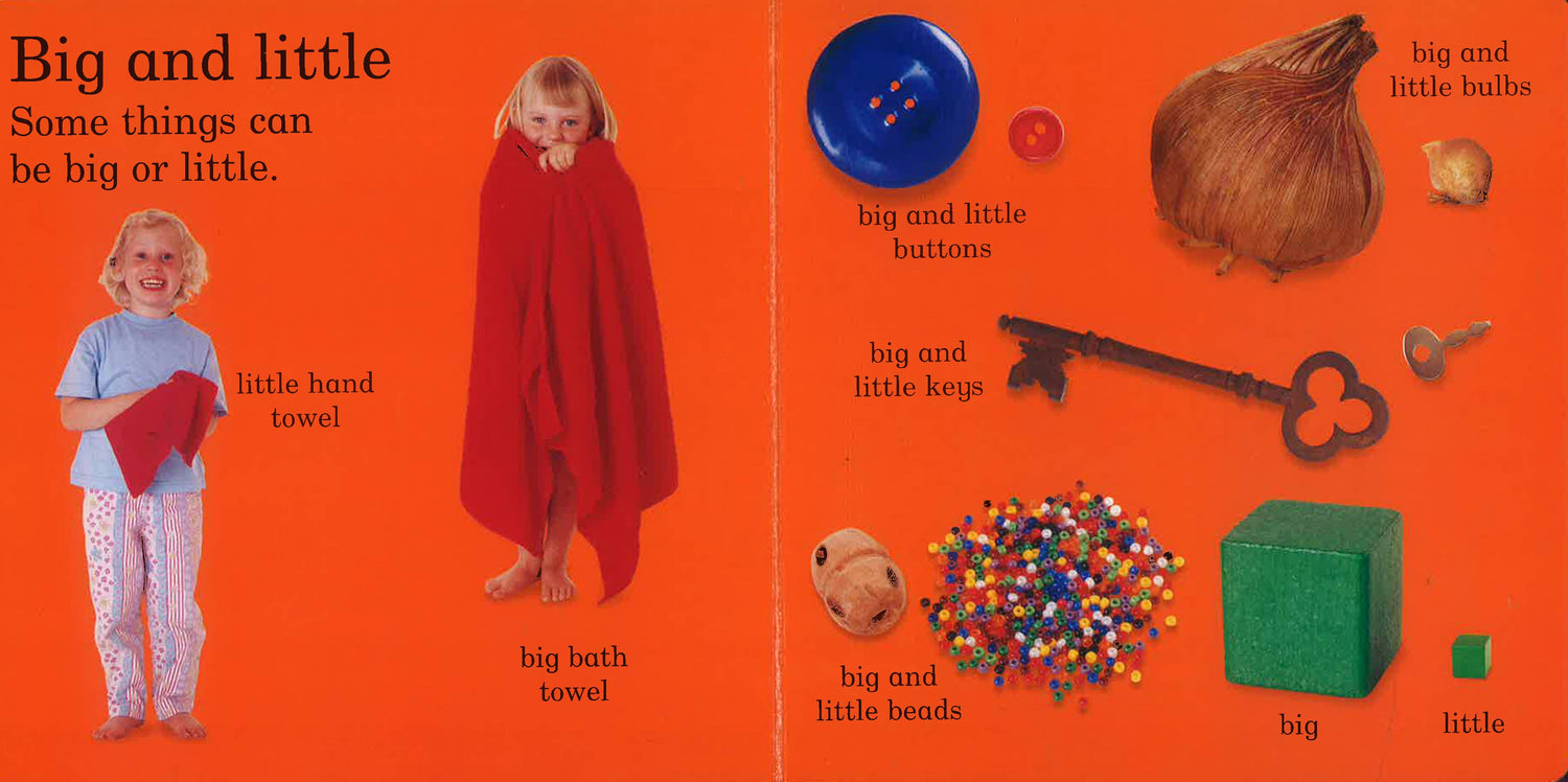 Learn A Word Book:Sizes by Nicola Tuxworth – book cover