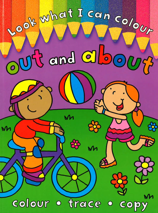 Big Look What I Can Colour: Out And About (Thread And Lace Books)