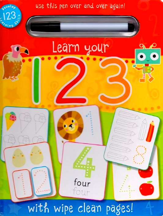 Learn Your 123 (With Wipe Clean Pages)