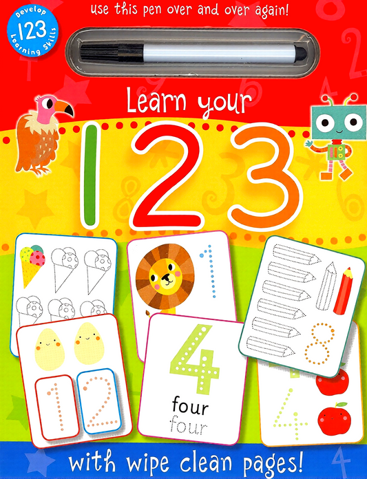 Learn Your 123 (With Wipe Clean Pages)