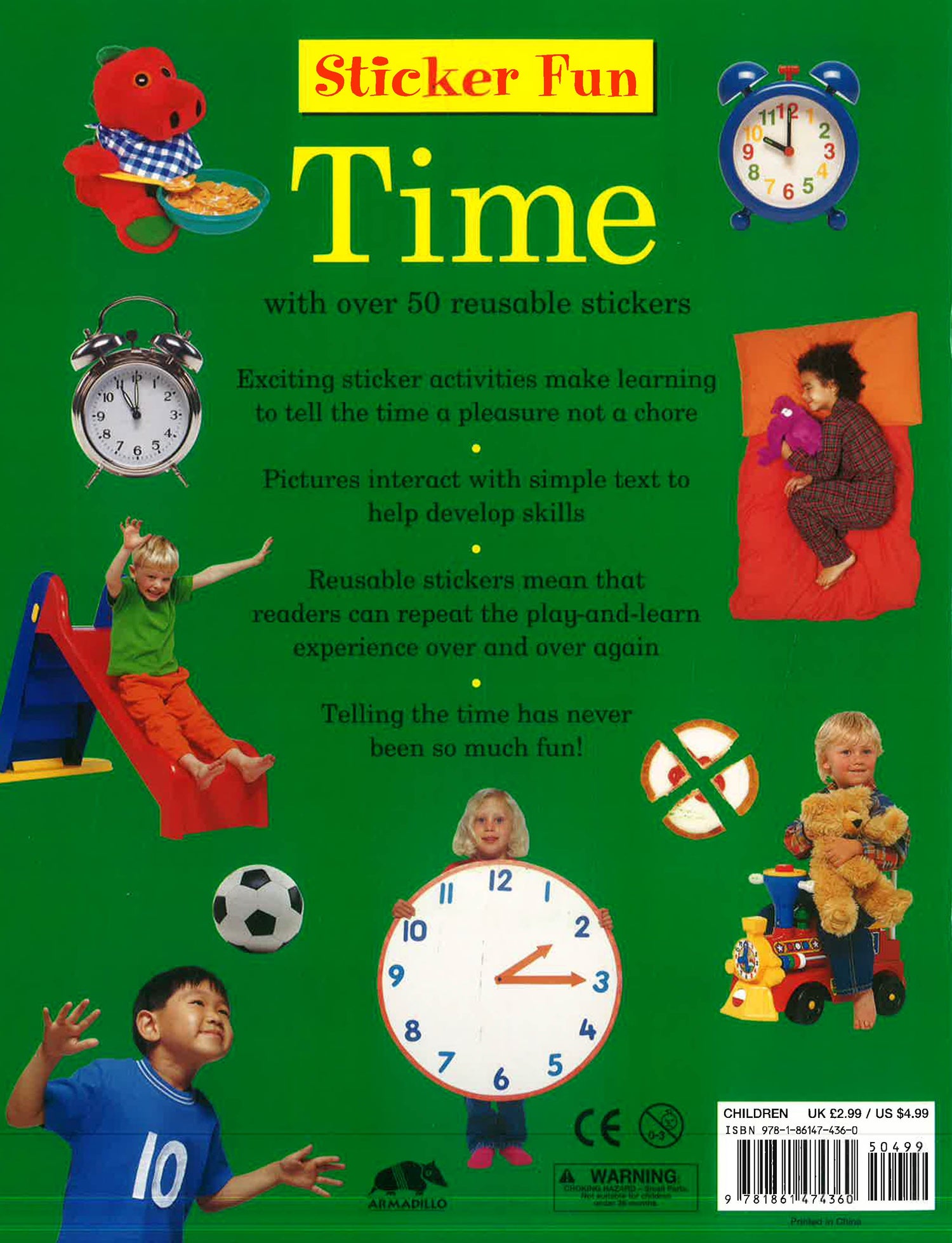 Time Sticker Book Sticker Fun: Time – BookXcess