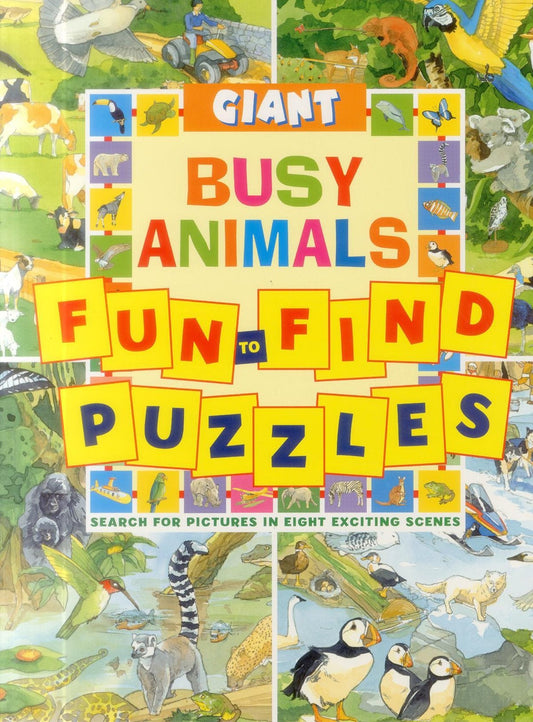 Giant Fun To Find Puzzles Busy Animals