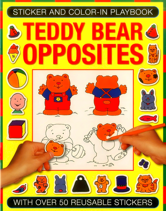 Sticker & Color In Playbook Teddy Bear
