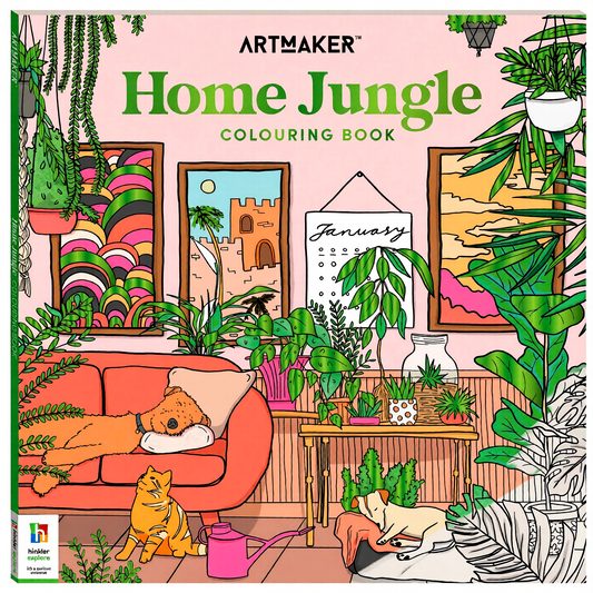 Art Maker Home Jungle Colouring Book
