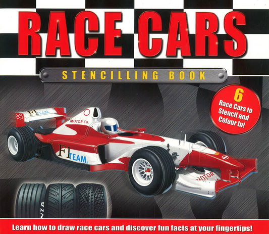Race Cars Stencilling Book