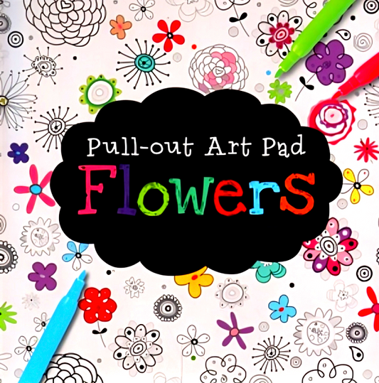 Pull Out Art Pad Flowers
