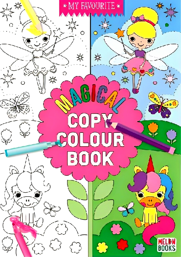 Colouring Book Copy Example My Favourite Copy Colour Book: Magical – BookXcess