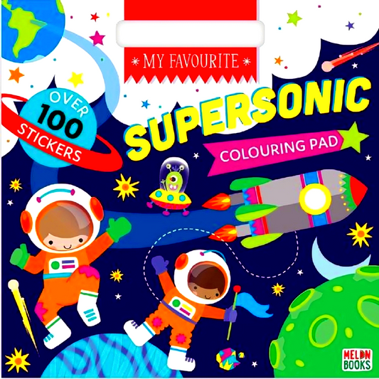 My Favourite Supersonic Colouring Pad (W/Stickers)