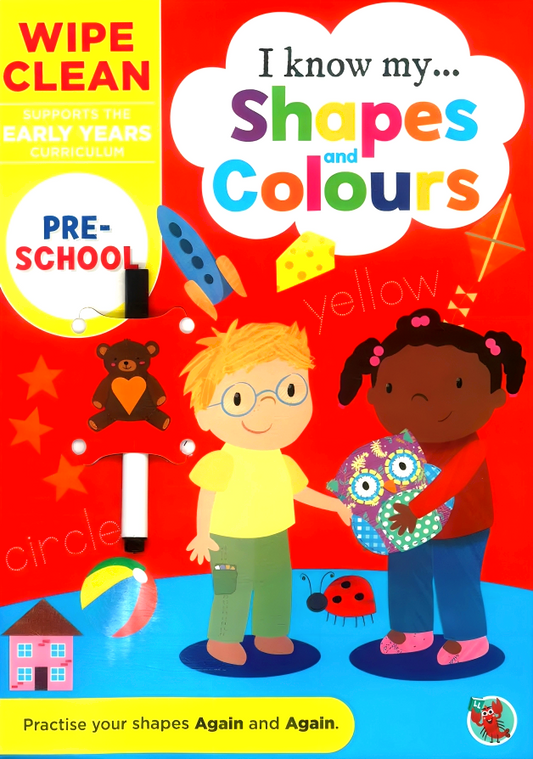 Wipe Clean I Can Write Shapes And Colours (Inc Pen)