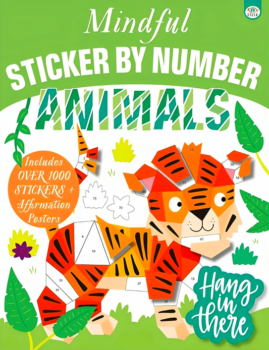 Mindful Sticker By Number: Animals