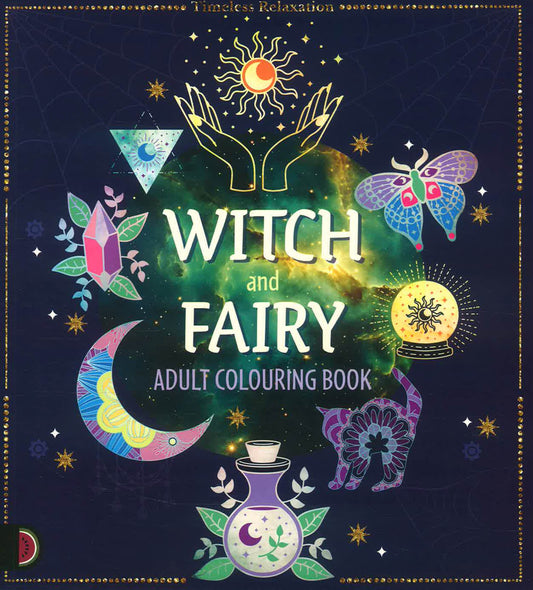 Witch And Fairy Adult Colouring Book