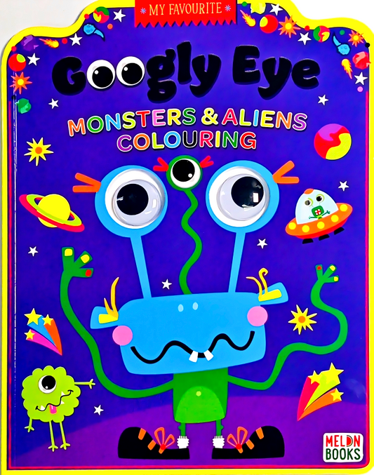 Googly Eye Monsters & Aliens Colouring (Ub)