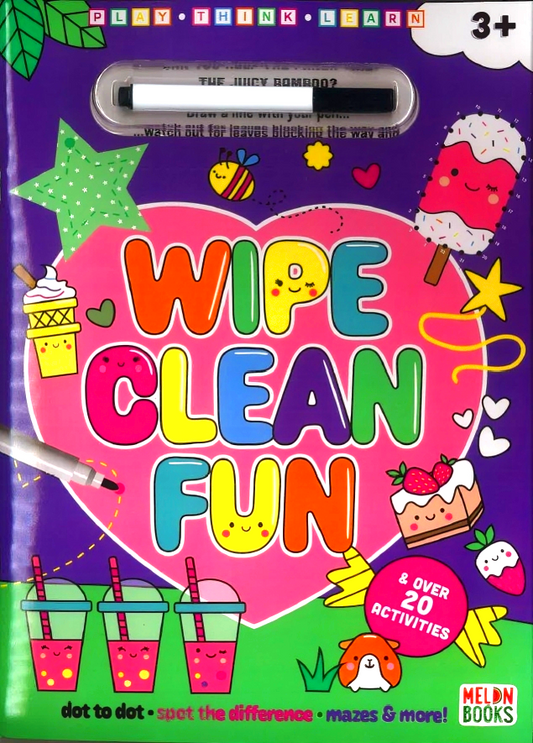 I Love Colouring Wipes Clean Fun Book With Pen