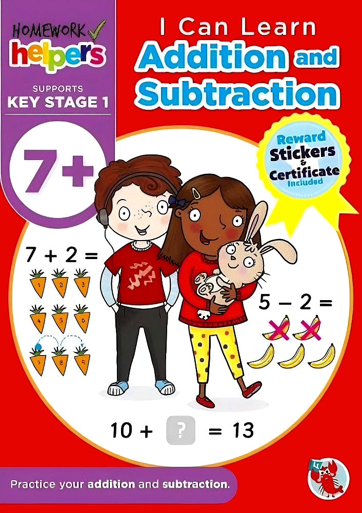 Home Learning: 7+ Addition & Subtraction by Laughing Lobster – book cover