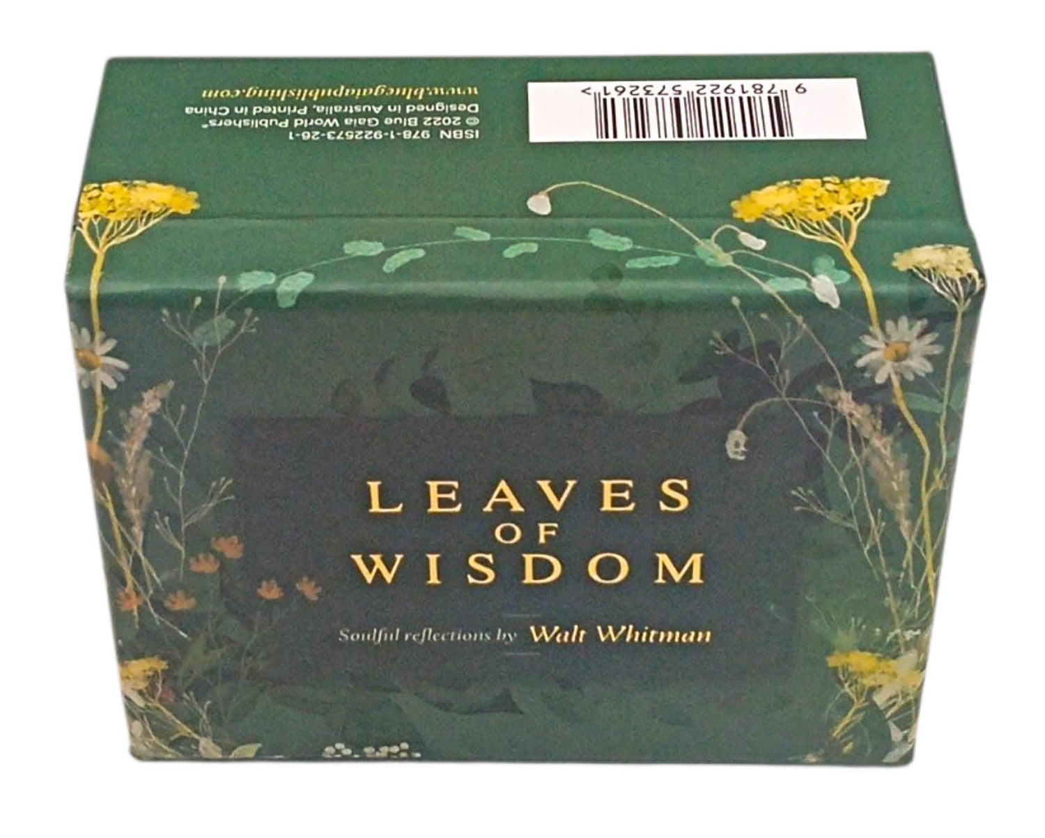 Leaves Of Wisdom Insight Cards by Walt Whitman – book cover