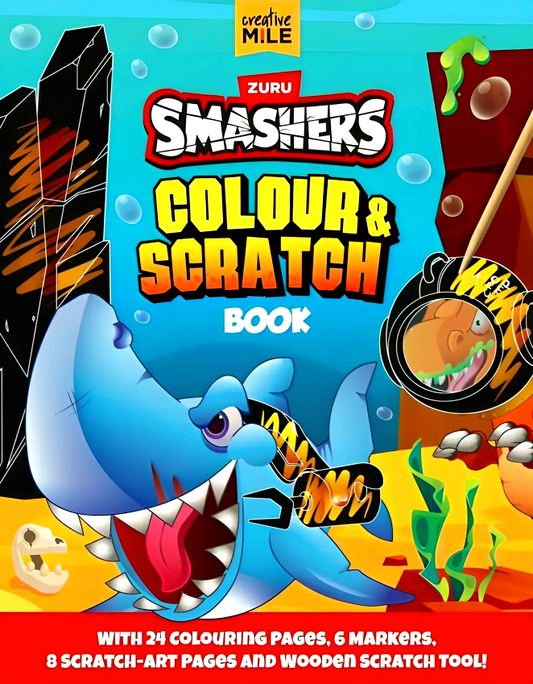 Smashers Colour And Scratch Book