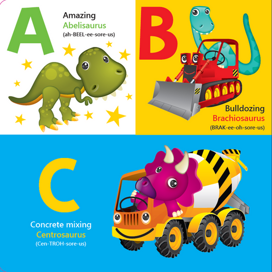 Dinosaurs And Diggers A B C