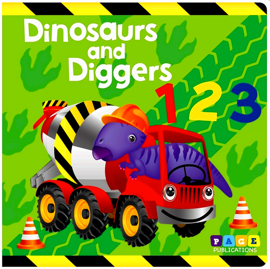 Dinosaurs And Diggers 1 2 3