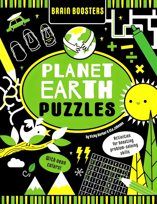 Brain Boosters Planet Earth Puzzles (With Neon Colors)