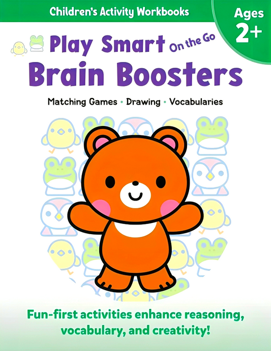 Play Smart On the Go Brain Boosters Ages 2+: Matching Games, Drawing, Vocabularies