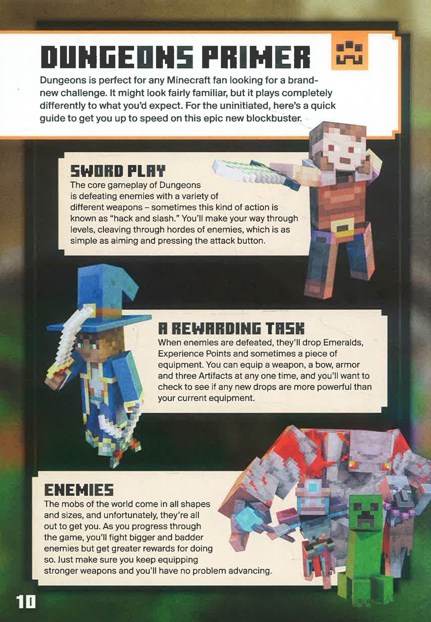 Guide to Minecraft Dungeons: A Handbook for Heroes – BookXcess