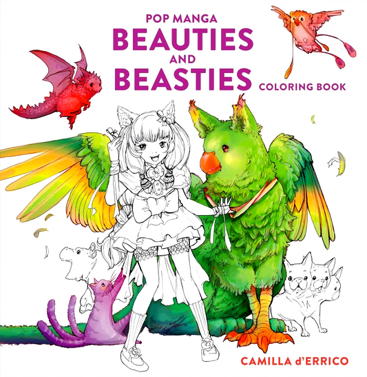 Pop Manga Beauties And Beasties Coloring Book
