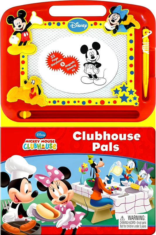 Disney Mickey Mouse Clubhouse Pals Storybook And Magnetic Drawing Kit