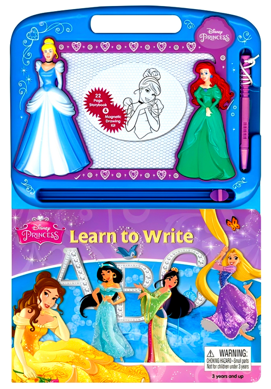 Disney Princess: Learn To Write (Inc Magnetic Drawing Kit)