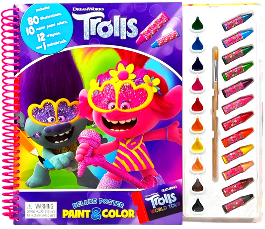 Dreamworks Trolls Deluxe Poster Paint & Color