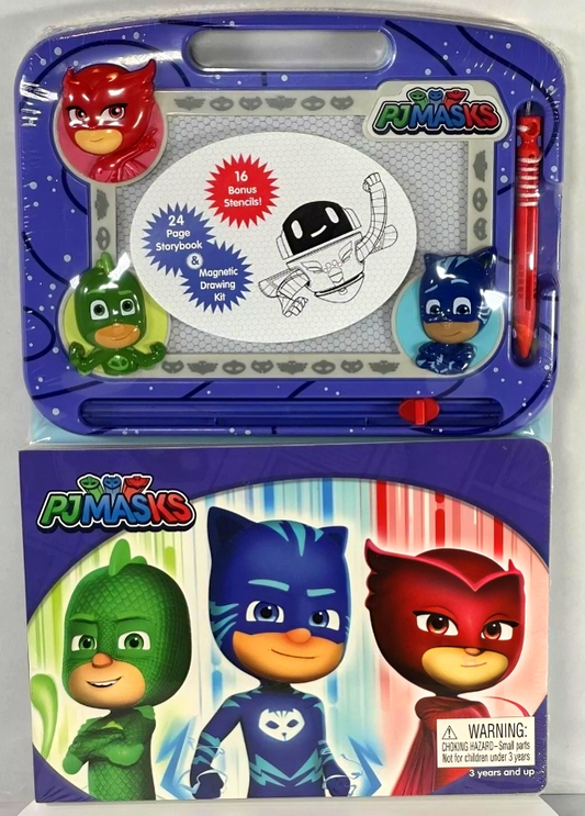 PJ Masks: 24 Page Storybook and Magnetic Drawing Kit