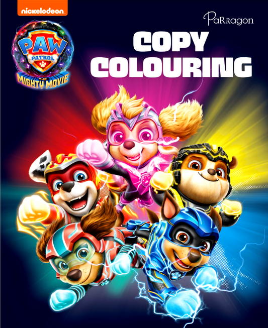 Paw Patrol Mighty Movie Copy Colouring Book
