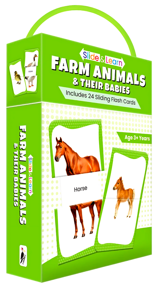 Slide & Learn: Farm Animals & Babies