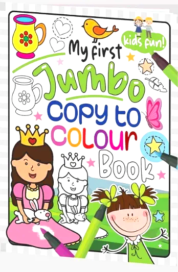 My First Jumbo - Copy To Colour Book