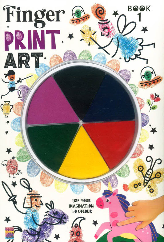Finger Print Art Colouring Book 1