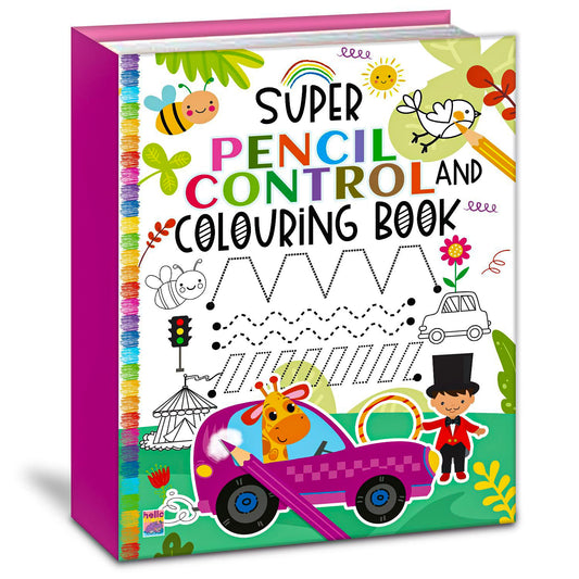 Super Pencil Control And Colouring Book