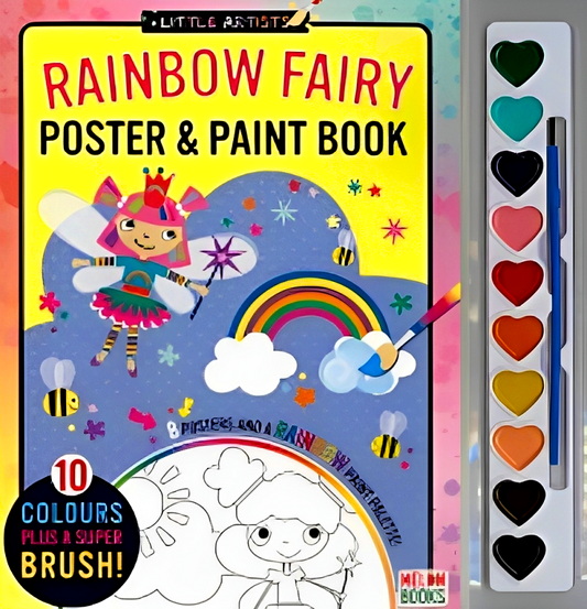 Poster & Paint Book: Rainbow Fairy