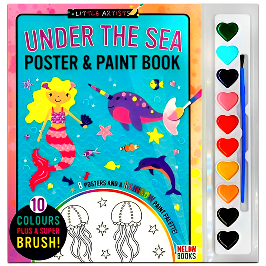 Under The Sea Poster & Paint Book