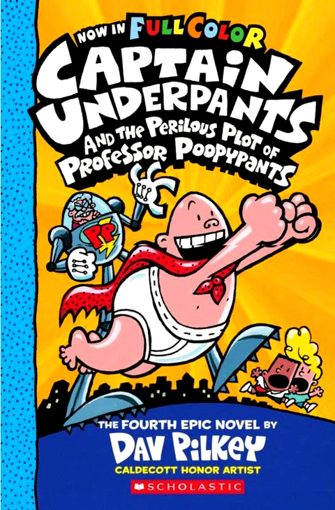 Captain Underpants #4: Perilous Plot Of Prof Poopypants Color Edition