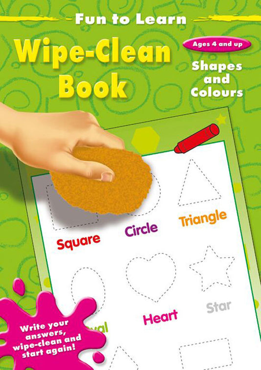Fun To Learn Wipe-Clean Book (Shapes & Colours)