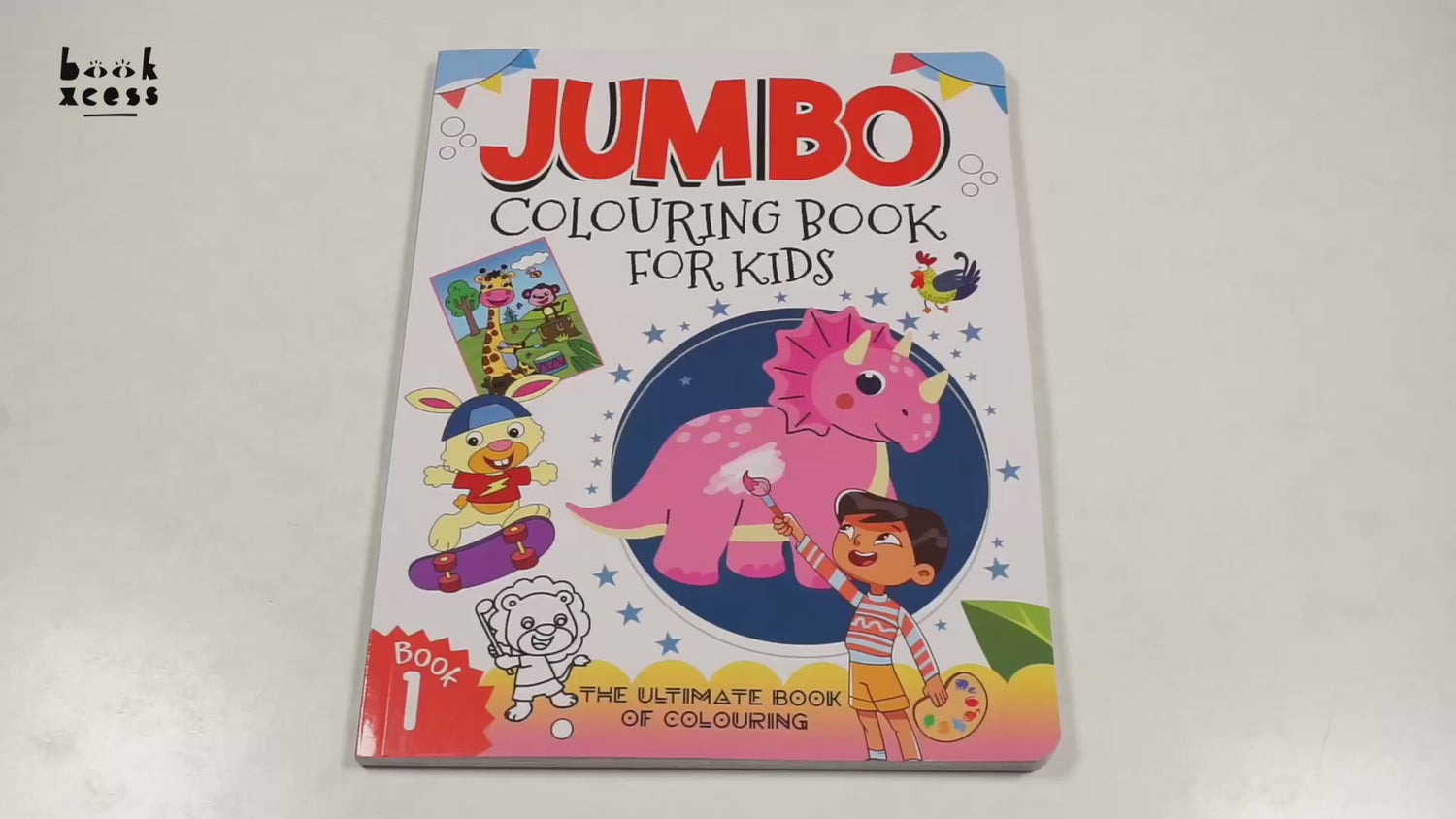 Jumbo Colouring Book For Kids - 1 by Hello Friend Books – book cover