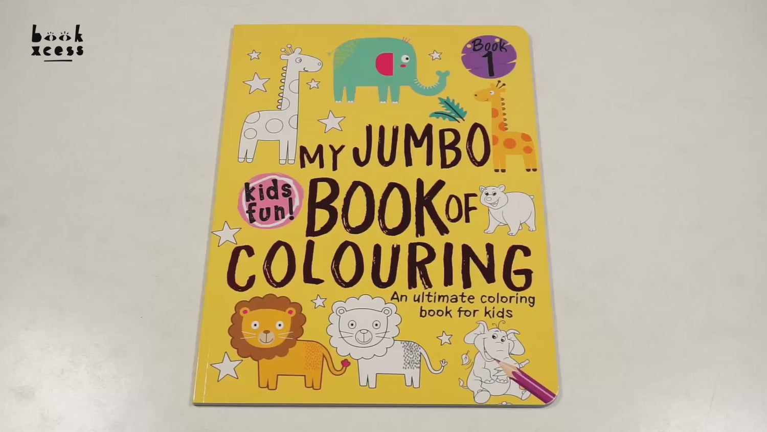 My Jumbo Book Of Coloring (Yellow) by Hello Friend Books – book cover
