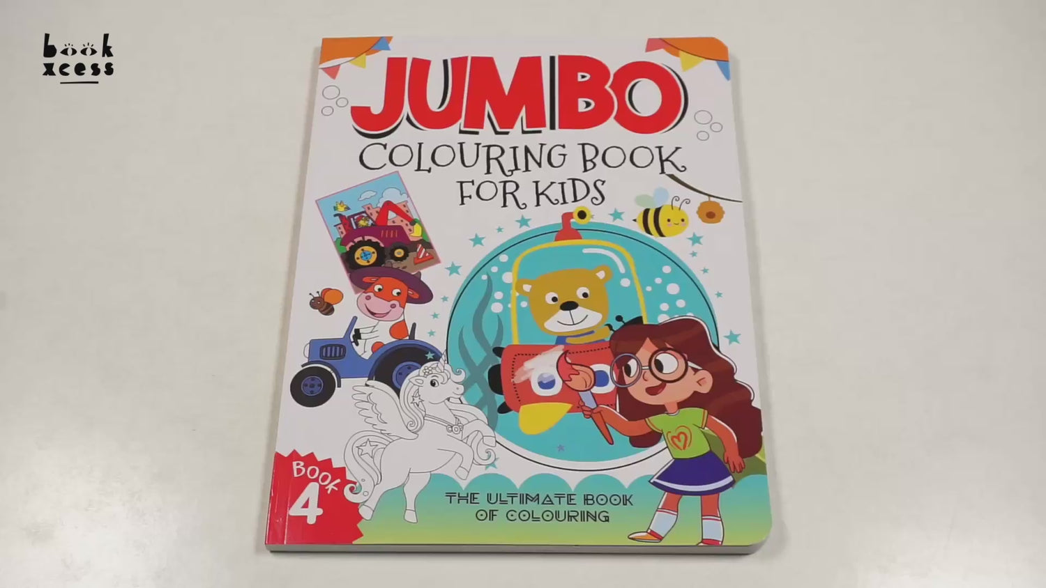 Jumbo Colouring Book For Kids - 4 by Hello Friend Books – book cover