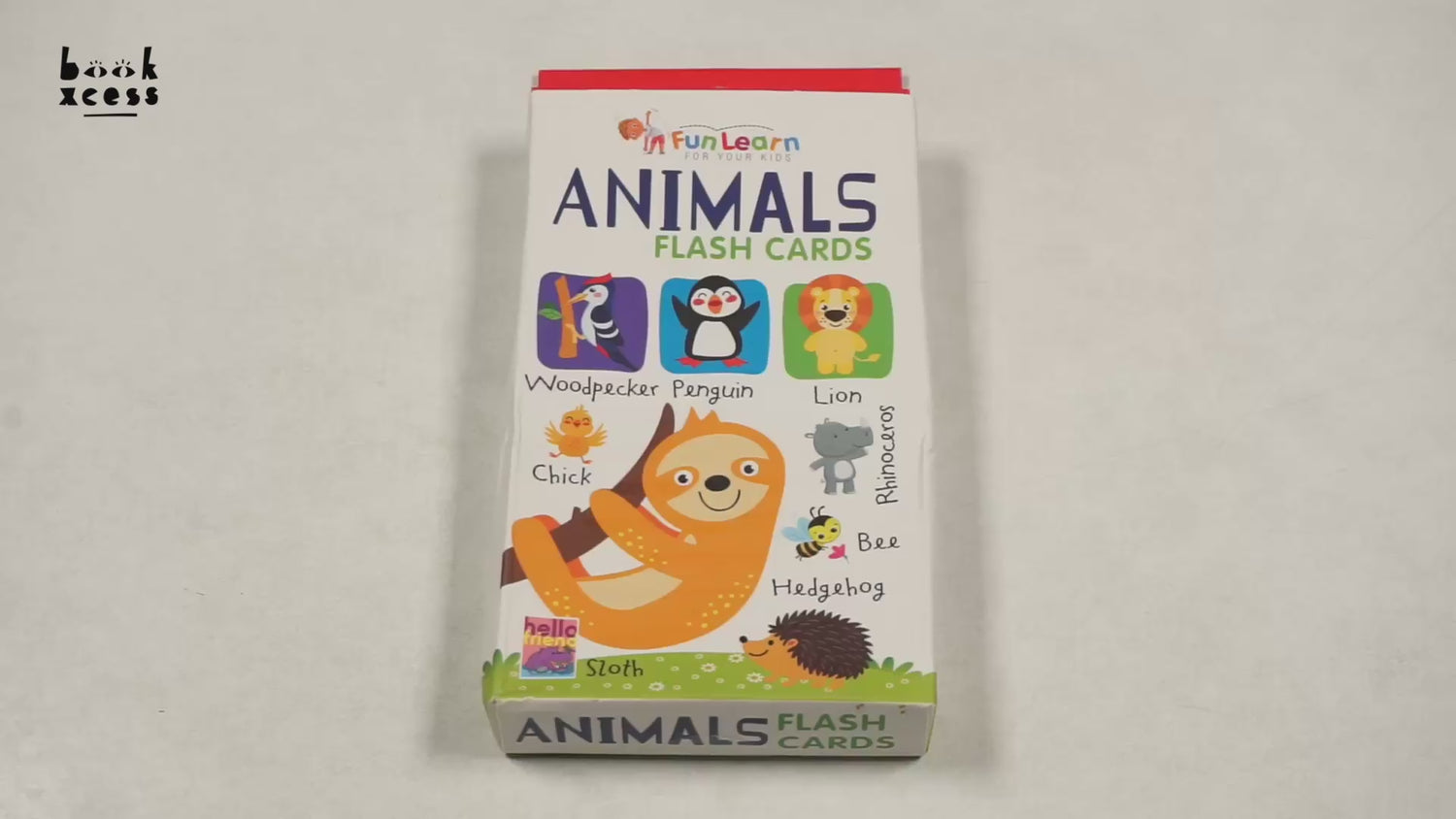 Animals Flash Cards by Hello Friend Books – book cover