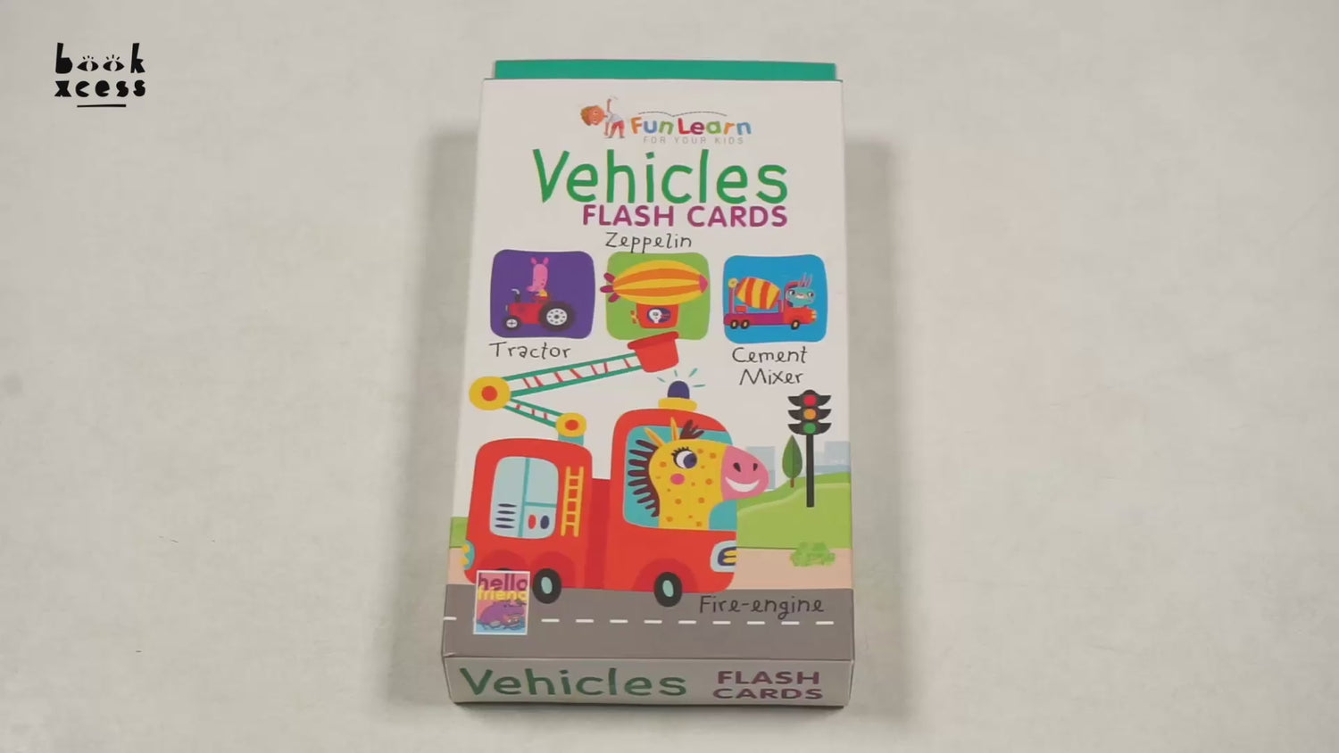 Vehicles Flash Cards by Hello Friend Books – book cover