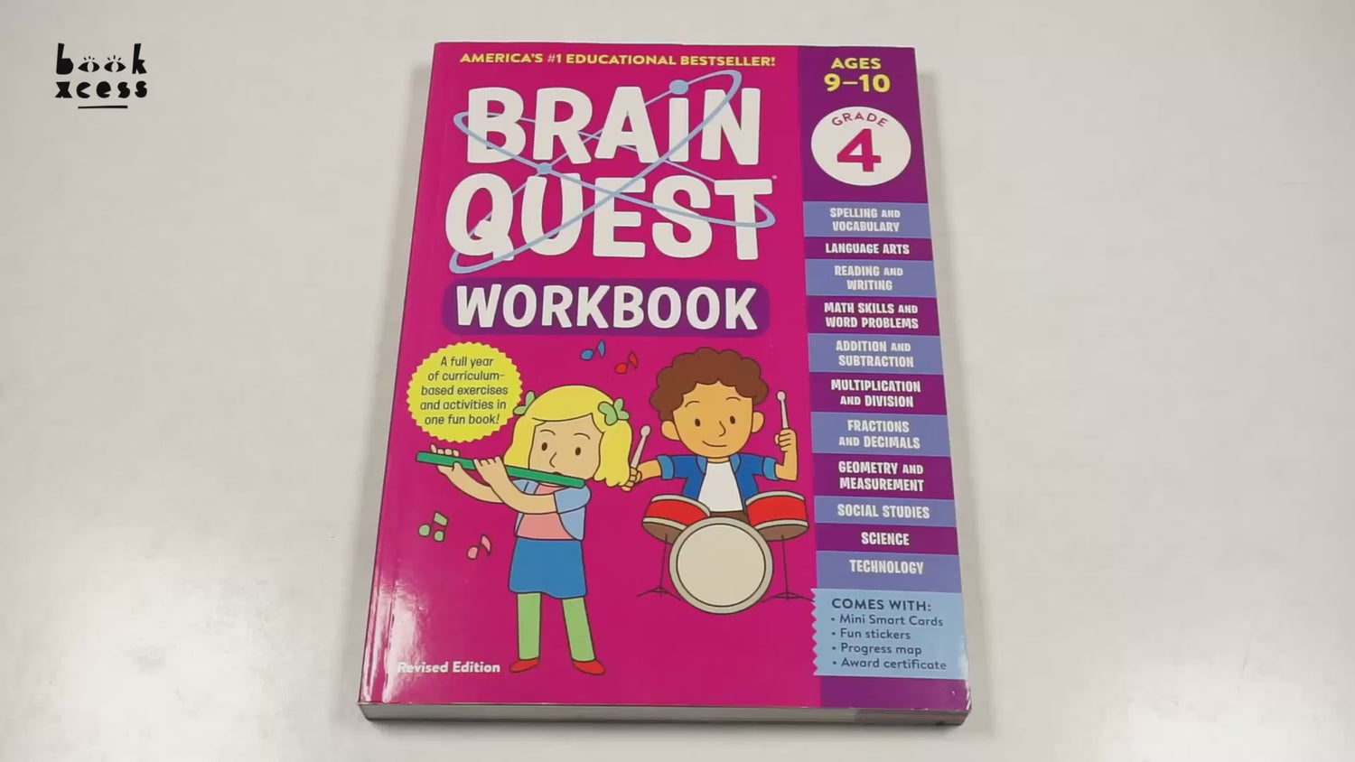 Brain Quest Workbook: 4th Grade Revised Edition by Workman Publishing – book cover