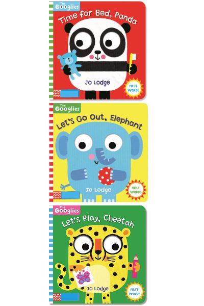Googlies 3-Book Set (Time for Bed, Panda!/Let's Go Out, Elephant!/Let ...