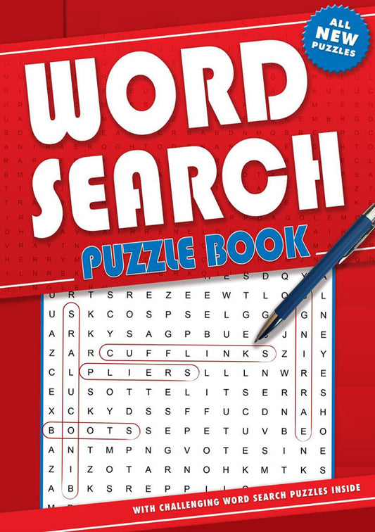 Wordsearch Puzzle Book (Red)