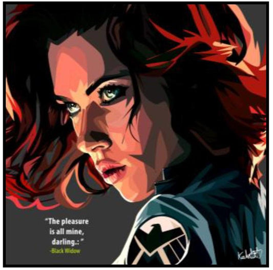 Black Widow Pop Art (10'X10')